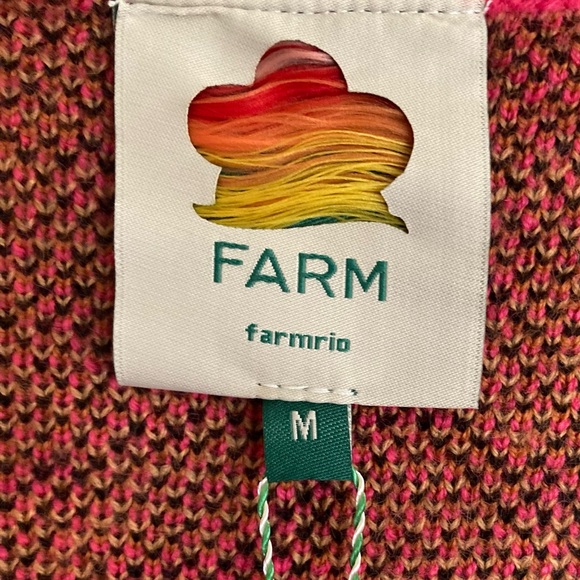 FARM Rio Pink Croco Pattern Cardigan - Picture 8 of 11